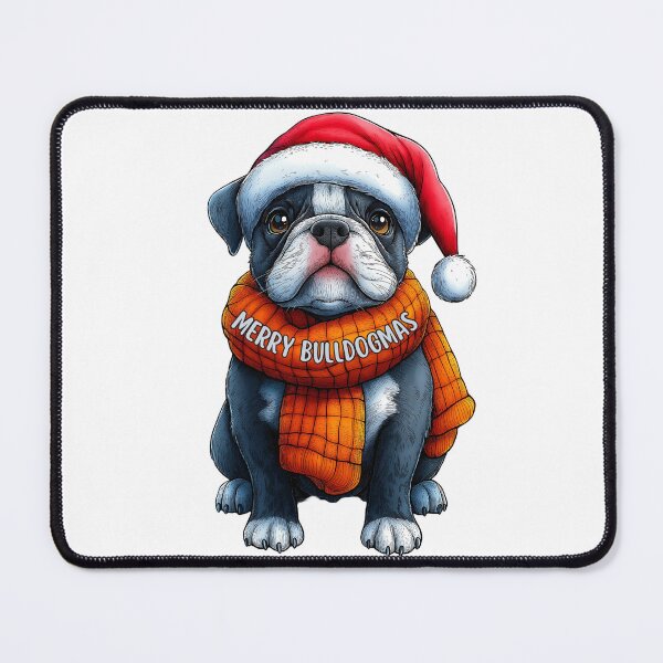 Item preview, Merry Bulldogmas Dog, Festive Bulldog Art, Cute Holiday Bulldog, Christmas Puppy Design, Cozy Winter Dog designed and sold by BukkyStory.