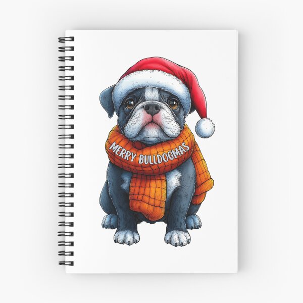 Item preview, Merry Bulldogmas Dog, Festive Bulldog Art, Cute Holiday Bulldog, Christmas Puppy Design, Cozy Winter Dog designed and sold by BukkyStory.