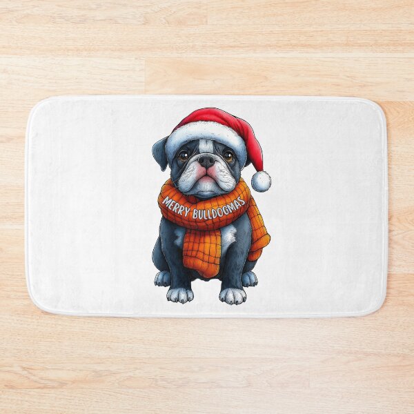 Item preview, Merry Bulldogmas Dog, Festive Bulldog Art, Cute Holiday Bulldog, Christmas Puppy Design, Cozy Winter Dog designed and sold by BukkyStory.