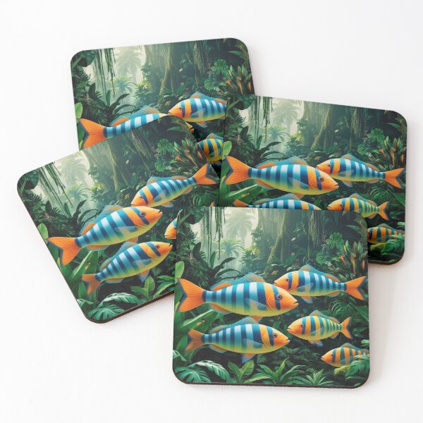 Item preview, Sriped Fish in the Jungle designed and sold by Azrabi.