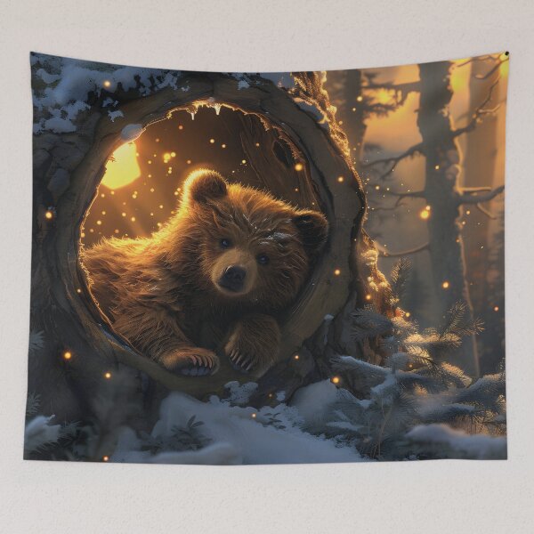 Item preview, little grizzly sleeps designed and sold by Mauswohn.