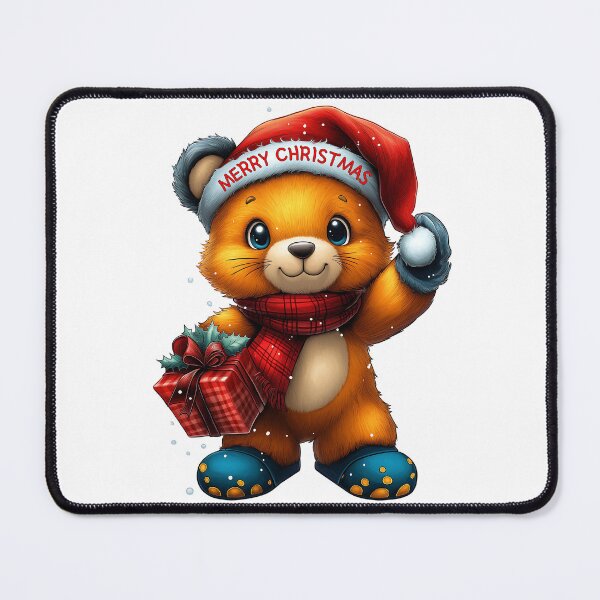 Item preview, Merry Christmas Bear, Festive Holiday Bear, Cute Gift Bear Art, Christmas Teddy Illustration, Cozy Winter Bear designed and sold by BukkyStory.