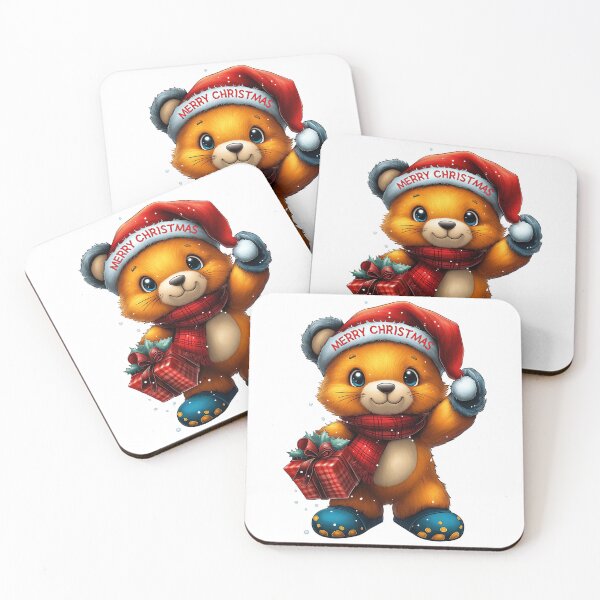 Item preview, Merry Christmas Bear, Festive Holiday Bear, Cute Gift Bear Art, Christmas Teddy Illustration, Cozy Winter Bear designed and sold by BukkyStory.