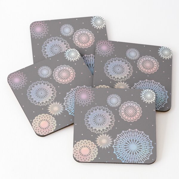 Item preview, Faded Mandalas on Gray  designed and sold by JaygiesDesign.