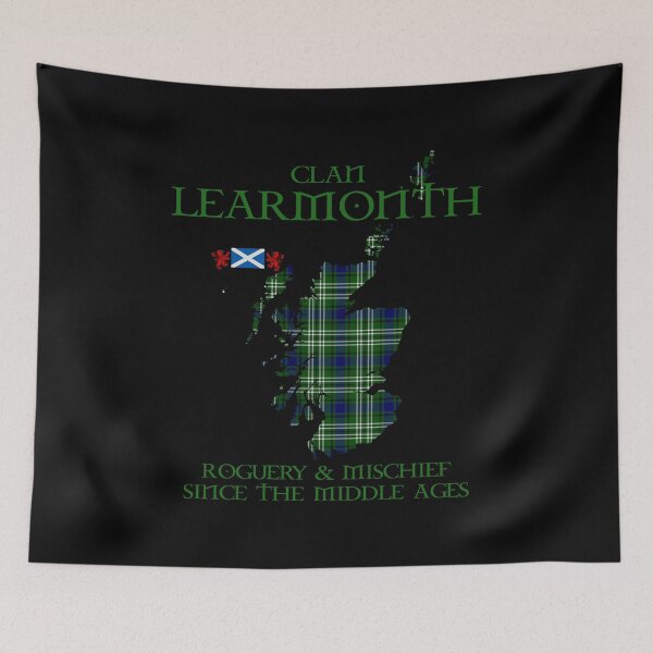 Item preview, Clan Learmonth 2 tartan Scotland map Saltire flag and lion rampant scottish designed and sold by Clan1093.