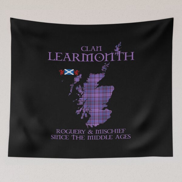 Item preview, Clan Learmonth tartan Scotland map Saltire flag and lion rampant scottish designed and sold by Clan1093.