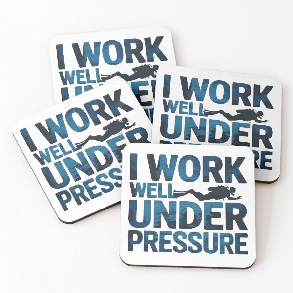 Item preview, I Work Well Under Pressure Scuba Diving Adventure designed and sold by Anniebuh.
