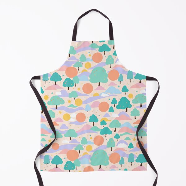 Item preview, Cozy Hand drawn illustration cute landscape trees mountains sun and clouds for children and illustrators designed and sold by · GAMING SOUL ·.