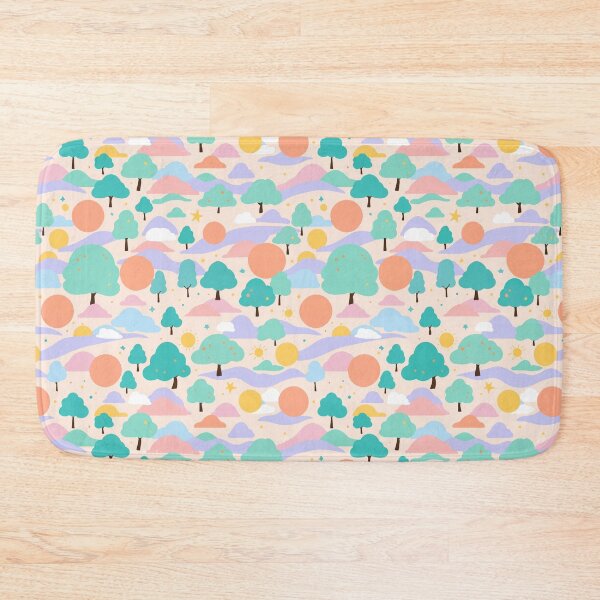 Item preview, Cozy Hand drawn illustration cute landscape trees mountains sun and clouds for children and illustrators designed and sold by · GAMING SOUL ·.