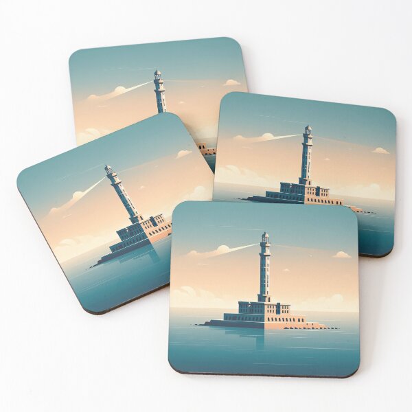 Item preview, Lighthouse of Alexandria Minimalism Art Style designed and sold by artofuniverse.