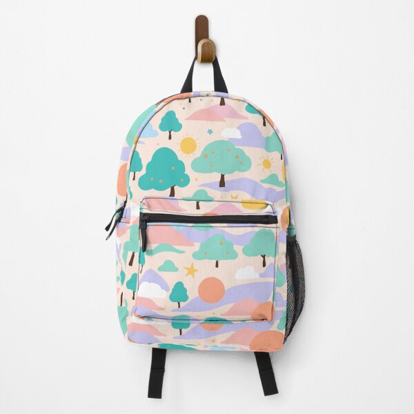 Item preview, Cozy Hand drawn illustration cute landscape trees mountains sun and clouds for children and illustrators designed and sold by · GAMING SOUL ·.