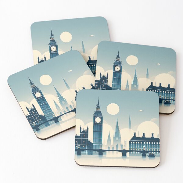 Item preview, Big Ben and Westminster Palace Minimalism Art Style designed and sold by artofuniverse.