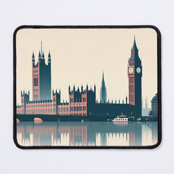 Item preview, Big Ben and Westminster Palace Minimalism Art Style designed and sold by artofuniverse.