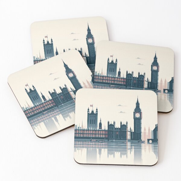 Item preview, Big Ben and Westminster Palace Minimalism Art Style designed and sold by artofuniverse.