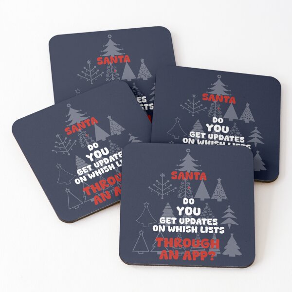 Item preview, SANTA, DO YOU GET UPDATES ON WISH LISTS THROUGH AN APP?, Unique designed and sold by villacreativa.