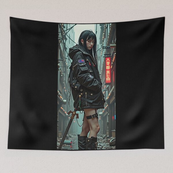 Item preview, Urban warrior II | Cyberpunk Themed Warrior Girl Design designed and sold by Shamrocx.