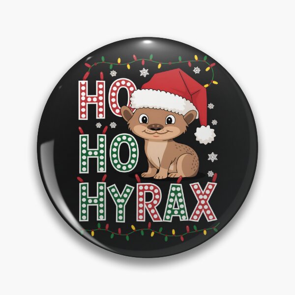 Item preview, Ho Ho Hyrax Funny Cute Hyraxmas Christmas designed and sold by WildPalette-Art.