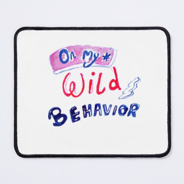 Item preview, On my wild behavior typography quotes  designed and sold by happiartworks .