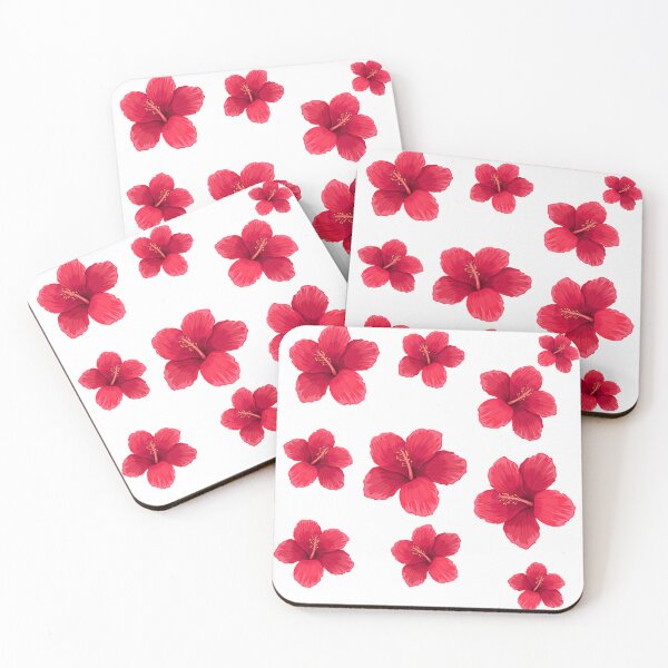 Item preview, Pink Hibiscus Flowers designed and sold by Red-forever.