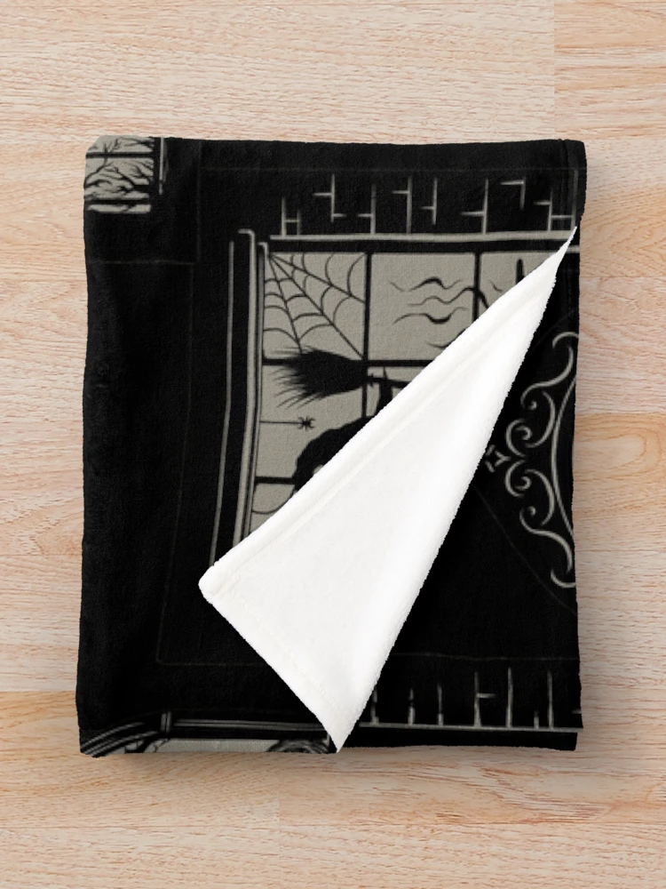 Thumbnail 3 of 6, Throw Blanket, Gothic Windows Pattern designed and sold by episodicDrawing.