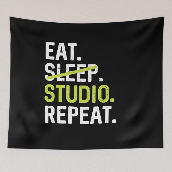 Item preview, Eat Sleep Studio Repeat -  Architect Graphic Design Funny Saying designed and sold by zeviwanty.
