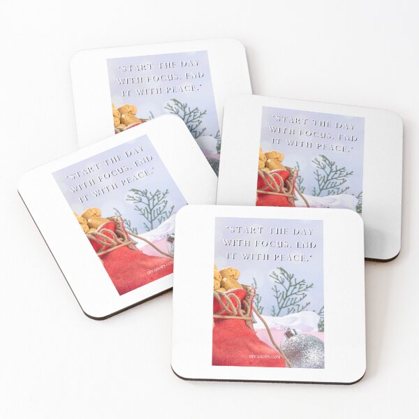 Item preview, "Start the day with Focus, end it with Peace." designed and sold by CUTESTUFFnow.