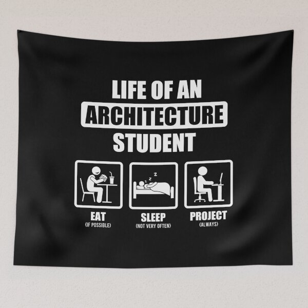 Item preview, Life Of An Architecture - Funny Architecture Student designed and sold by zeviwanty.