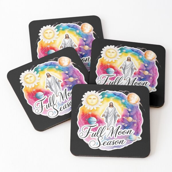 Item preview, Watercolor Jesus Full Moon Season Astrology Art designed and sold by Mudastro Astrology.