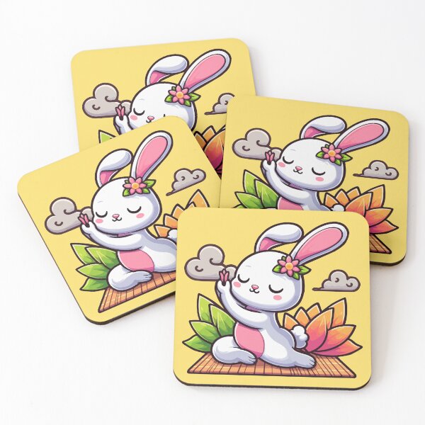 Item preview, Bunny yoga designed and sold by RatArt Designs.