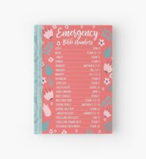 EMERGENCY BIBLE NUMBERS (FLORAL) Hardcover Journal