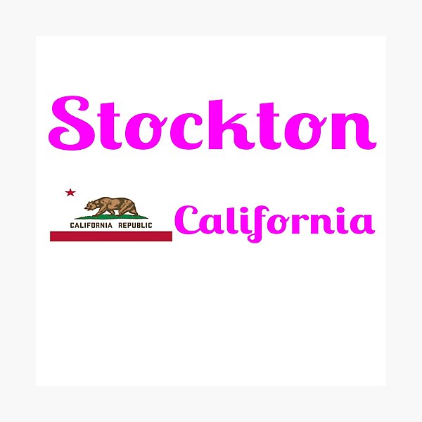 Item preview, Stockton California - Stylish Prints designed and sold by Fleetwood1994.