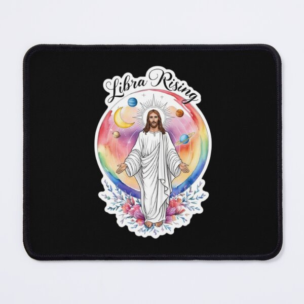 Item preview, Watercolor Jesus Libra Rising Astrology Art designed and sold by Mudastro Astrology.