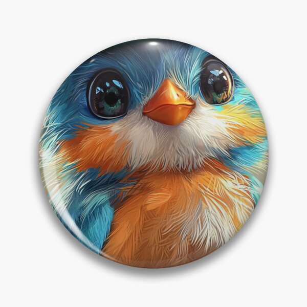 Item preview, Adorable Blue and Orange Bird with Green Hat designed and sold by Cris888.