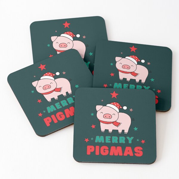 Item preview, Pig in santa hat - Merry pigmas designed and sold by AngelikaC04.