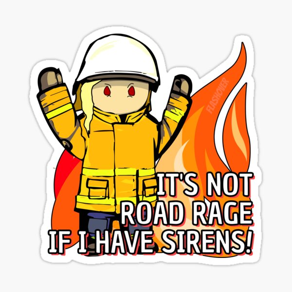 Item preview, It's not road rage if I have sirens! (Rural Female) designed and sold by Flashover.