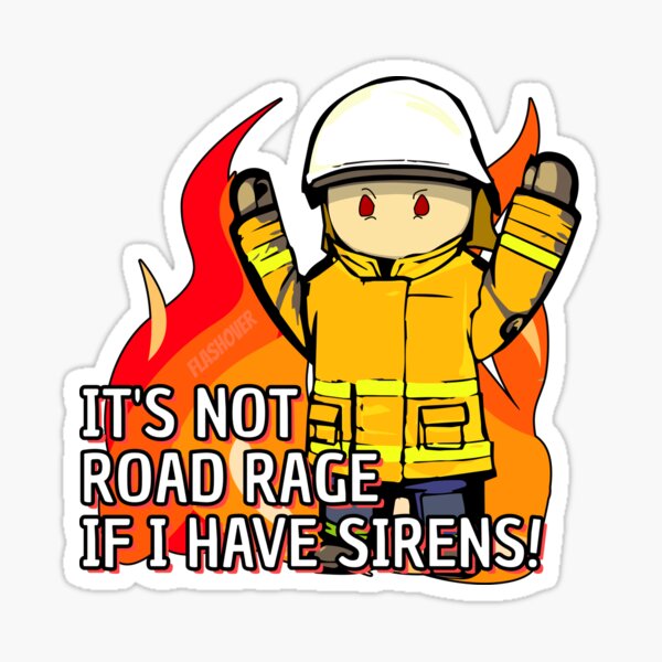 Item preview, It's not road rage if I have sirens! (Rural Male) designed and sold by Flashover.