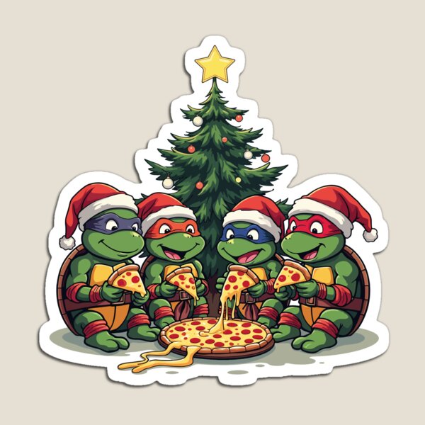 Item preview, Ninja Turtles Christmas Feast – Festive Holiday Design designed and sold by Krasnovaovaova.