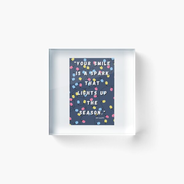 Item preview, "Your smile is a spark that lights up the season." designed and sold by CUTESTUFFnow.