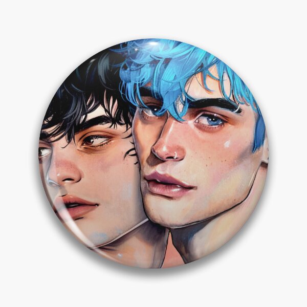 Item preview, Cas & Val BoysLove Gay Romance Artwork | Ice Blue Eyes Bookstagram by Julien Roux designed and sold by NinjadesignShop.
