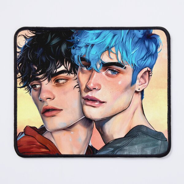 Item preview, Cas & Val BoysLove Gay Romance Artwork | Ice Blue Eyes Bookstagram by Julien Roux designed and sold by NinjadesignShop.