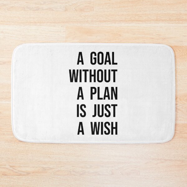 Item preview, A Goal without a Plan is just a Wish designed and sold by VirtuAI-Art.