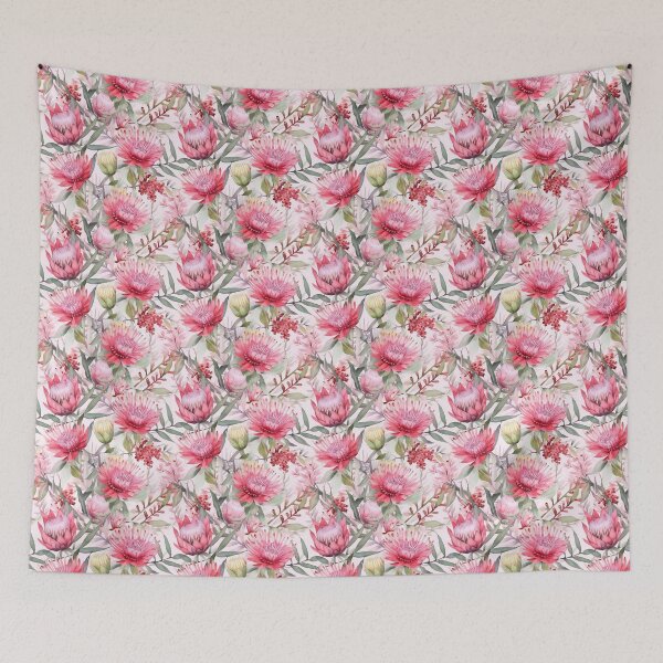 Item preview, Australian Christmas  Red Waratah and Gum Flower Pattern designed and sold by Jaydee001.