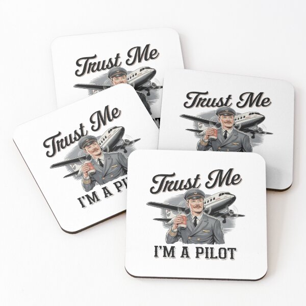 Artikelvorschau, Vertrauen Sie mir, ich bin Pilot, Bier, Flugzeug, Flug, funnyfits70, Humor, Lustig, Retro, Vintage, lustige Zitate, Tierhumor, entworfen und verkauft von FunnyFits70.