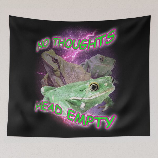 Item preview, No Thoughts Head Empty Frogs designed and sold by AnnieBolton.