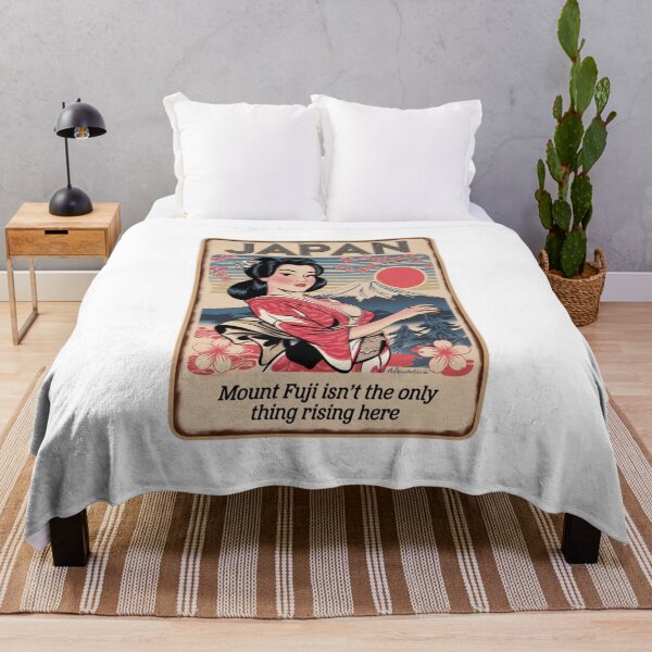 Item preview, Mount Fuji, Japan, Kimono, Japanese, funnyfits70, Humor, Funny, retro, vintage, funny quotes, animal humor, designed and sold by FunnyFits70.