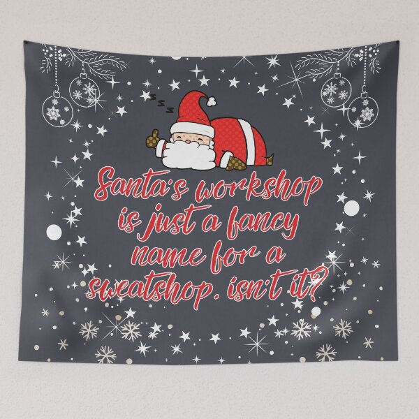 Item preview, Christmas Santa's Workshop designed and sold by HappyHavenStu.