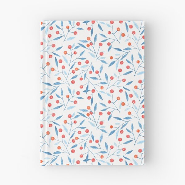 Item preview, Watercolor winter berries on white background designed and sold by Charlotte Lorge.