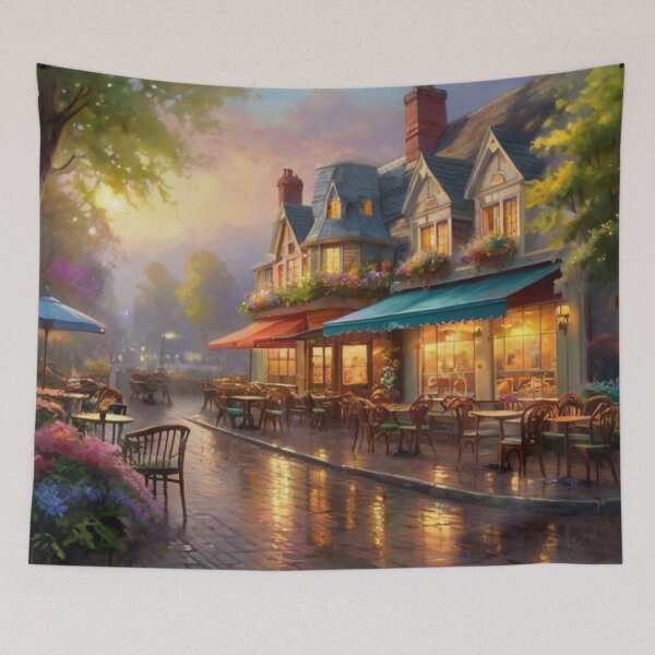 Item preview, Spring Blossoms by the Street Café designed and sold by BlareBlare.