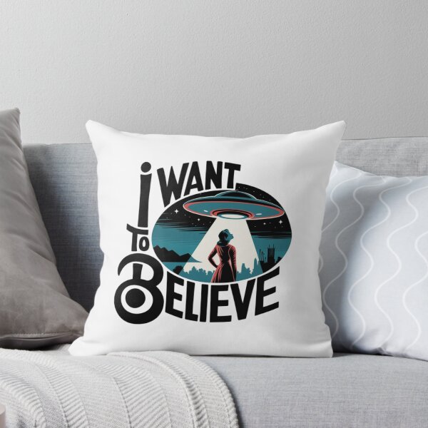 Item preview, I want to believe, Alien, flying saucer, UFO, sci-fi, flight, funnyfits70, Humor, Funny, retro, vintage, funny quotes, animal humor, designed and sold by FunnyFits70.