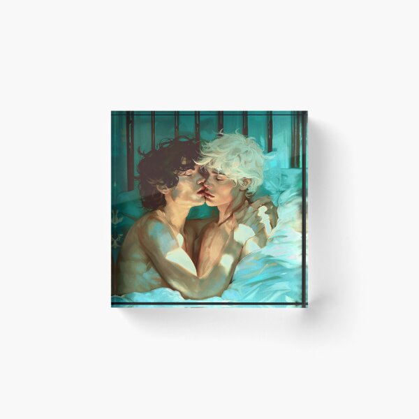 Item preview, Fiore & Isahia BoysLove Gay Romance Artwork | Shadow Creatures Couple Bookstagram by Julien Roux designed and sold by NinjadesignShop.